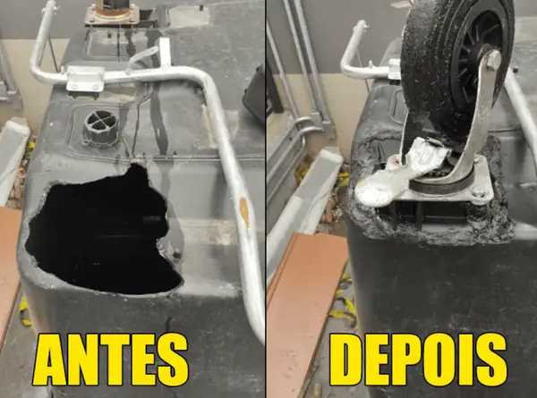 Reparo de contentor de lixo realizado pela Ecoplast (foto 7)