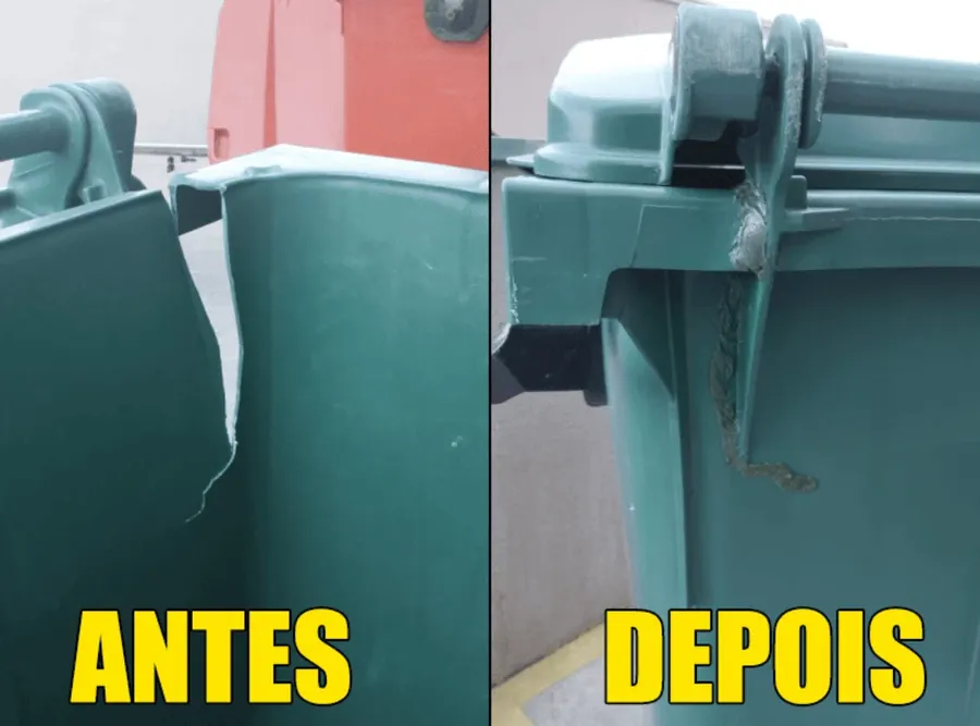Reparo de contentor de lixo realizado pela Ecoplast (foto 10)