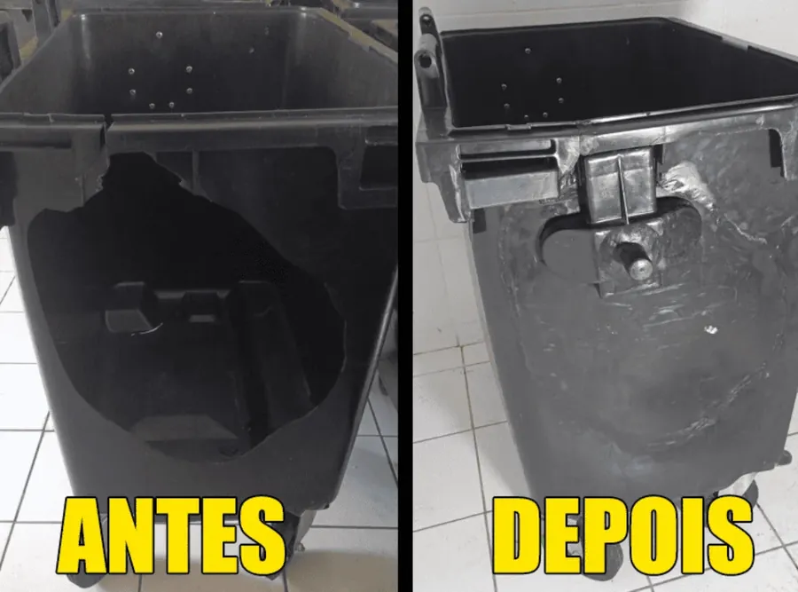 Reparo de contentor de lixo realizado pela Ecoplast (foto 11)