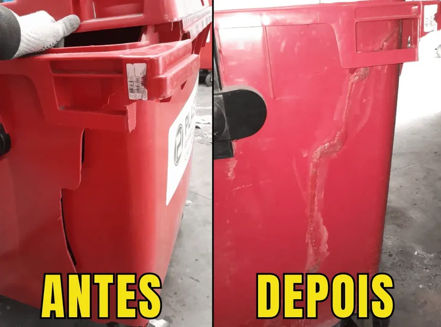 Reparo de contentor de lixo realizado pela Ecoplast (foto 15)
